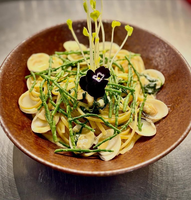 Linguine, maïs et scampis, Pasta Pello Nivelles