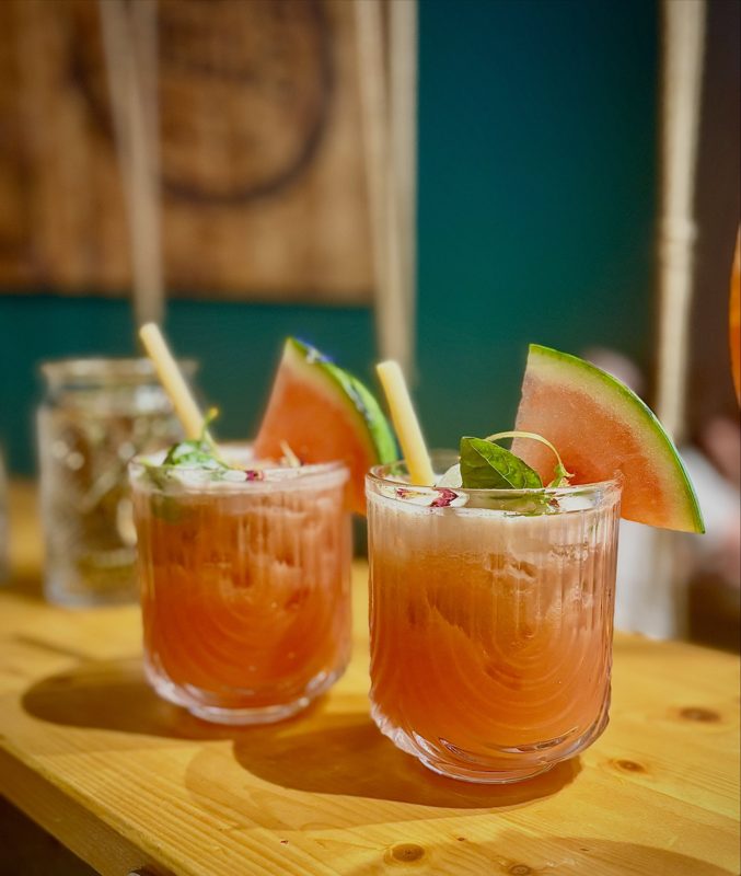 Watermelon sour, cocktail maison Pasta Pello